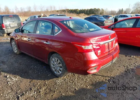 2016 Nissan Sentra Fe+ S/S/Sl/Sr/Sv z USA, uszkodzony, nr VIN 3N1AB7AP4GL648833